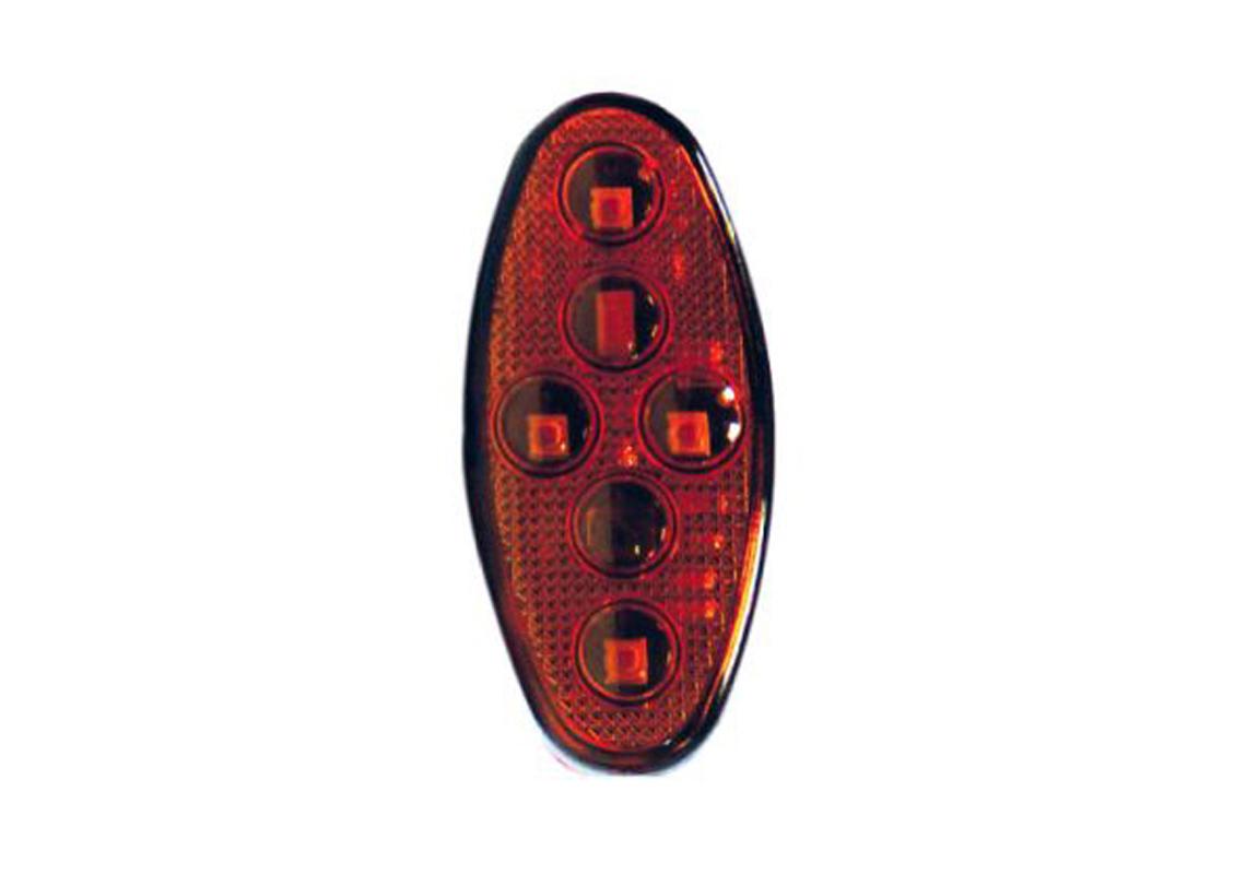 Feu stroboscopique ovale LED orange